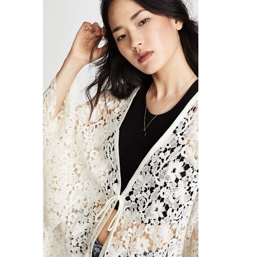 Free People crochet lace tunic / robe / coverup ๐ - Picture 1 of 9